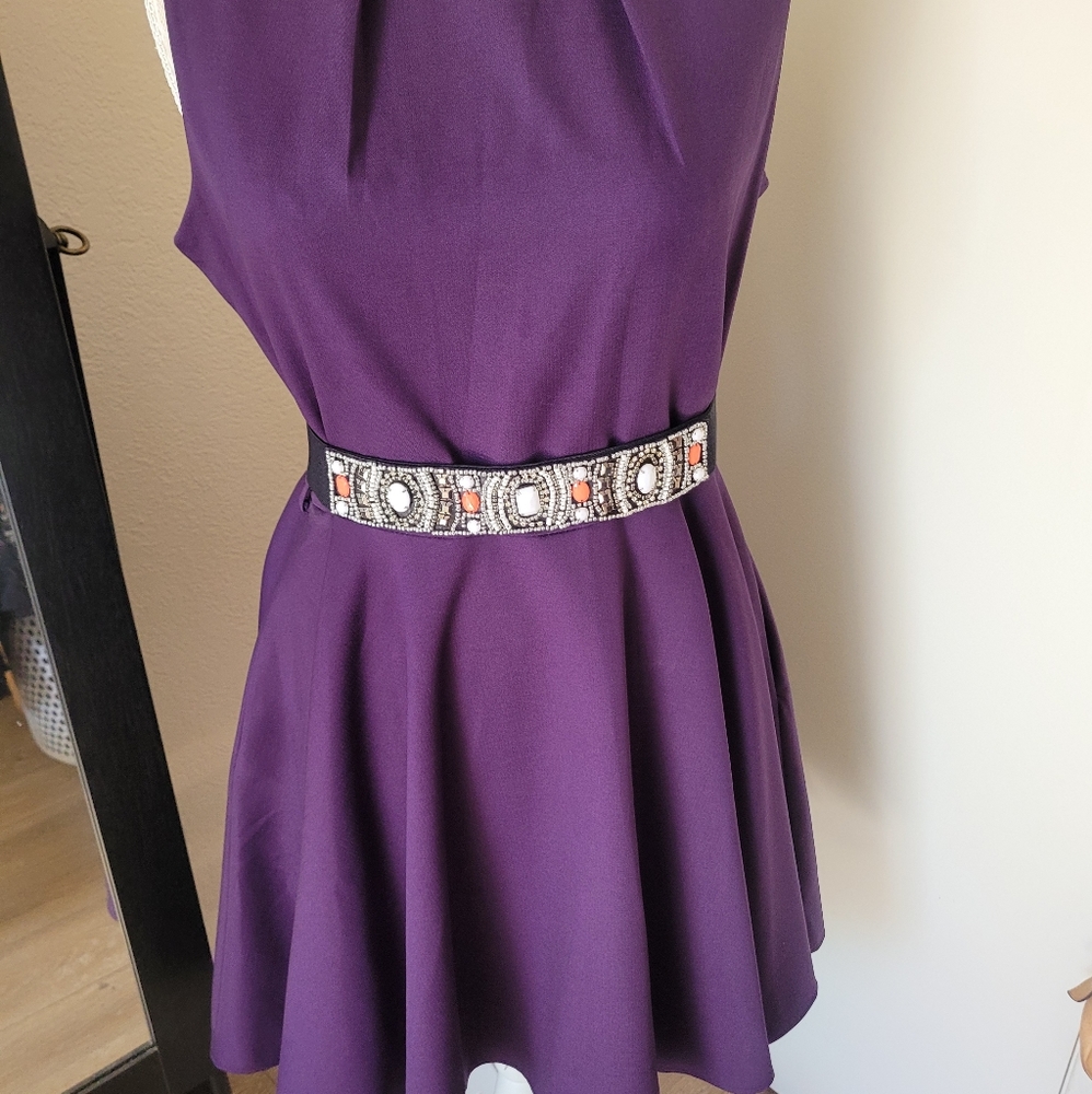 Modcloth Closet London Luck Be a Lady Dress -Purple